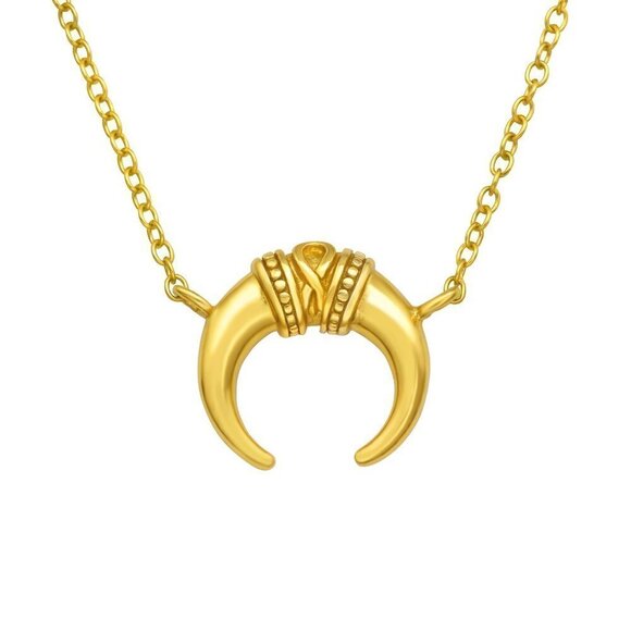 Martin Pere Jewelry - 14k Gold Crescent Moon Necklace